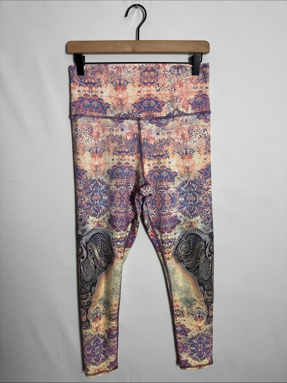 WAP105 {Evolution and Creation} Mandala Print High Rise 7/8 Yoga Leggings Pants